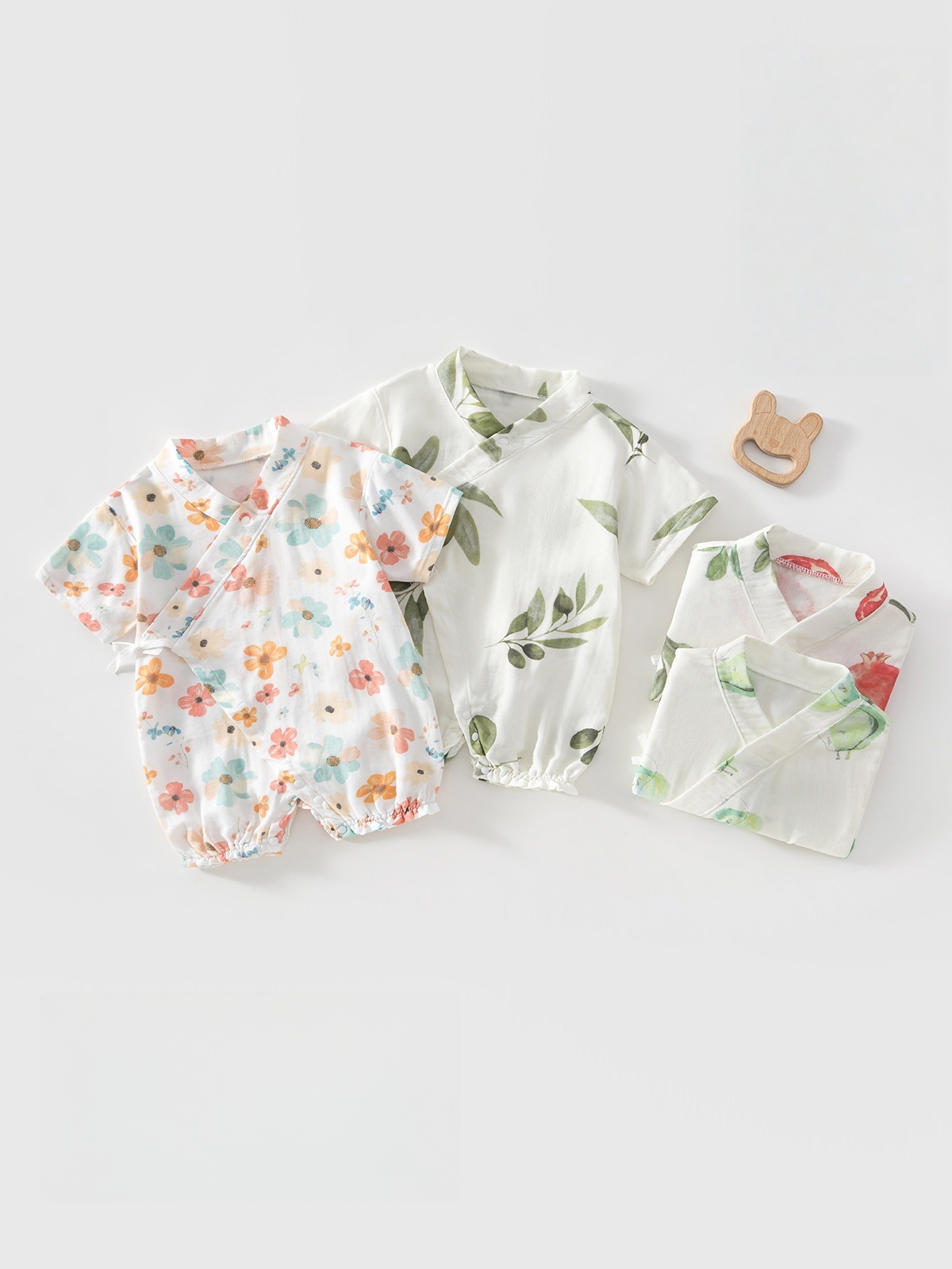 Bamboo Bodysuit Baby - 0-2Y Summer Baby Newborn Bodysuit Toddler