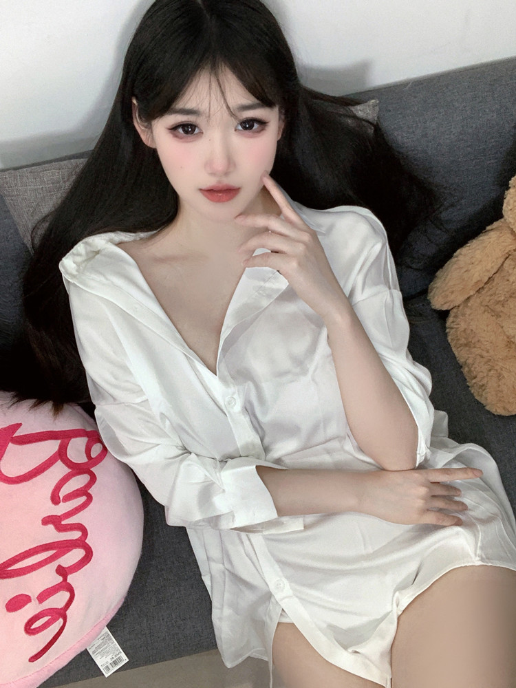 Fashion White Color Shirt Pers - огляд і ціна Baby Gown Nightwear