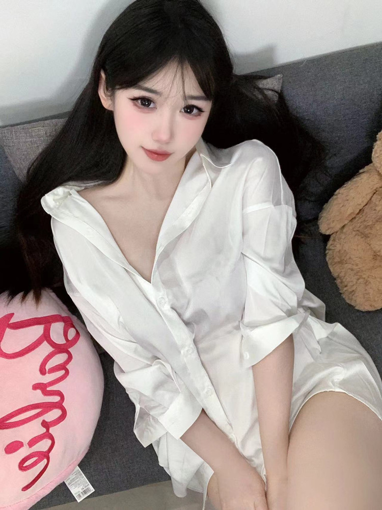 Fashion White Color Shirt Pers - огляд і ціна Baby Gown Nightwear
