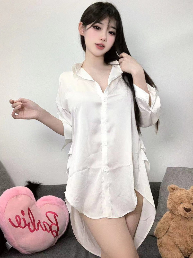 Fashion White Color Shirt Pers - огляд і ціна Baby Gown Nightwear