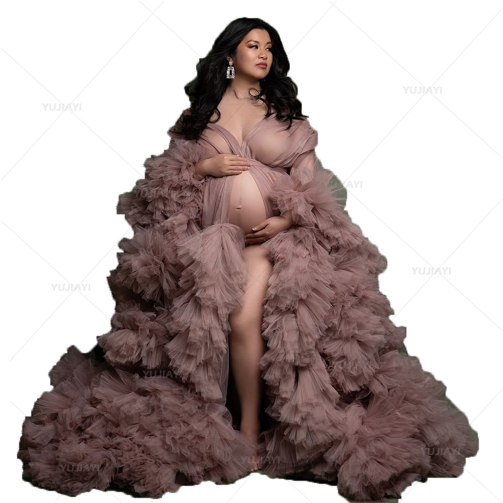 Luxury Customized Tulle Pregna - огляд і ціна Baby Gown Nightwear
