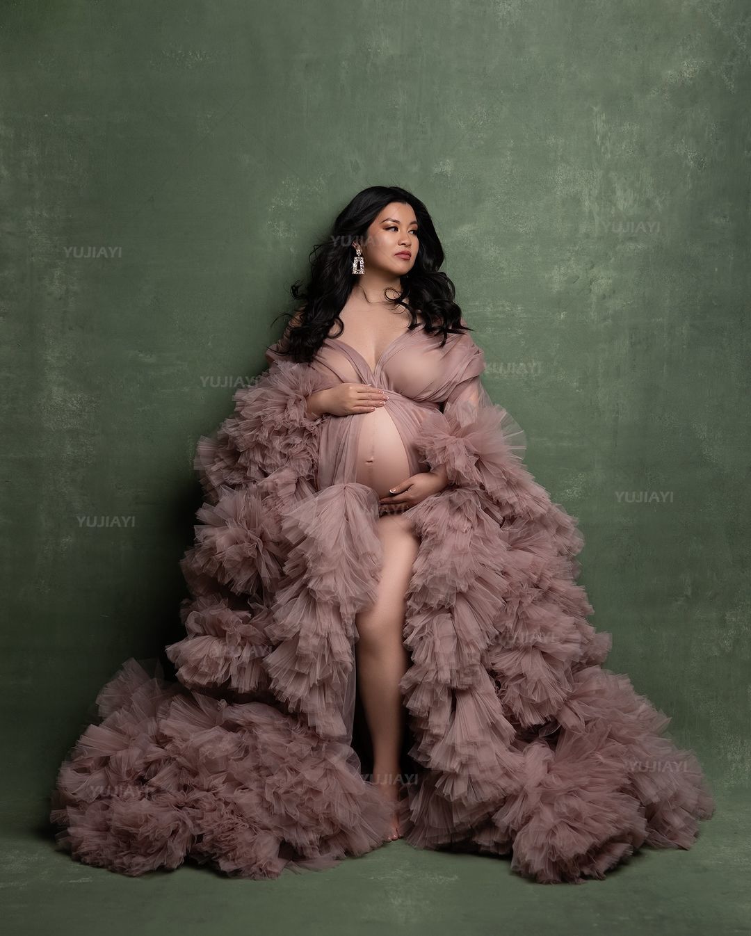 Luxury Customized Tulle Pregna - огляд і ціна Baby Gown Nightwear