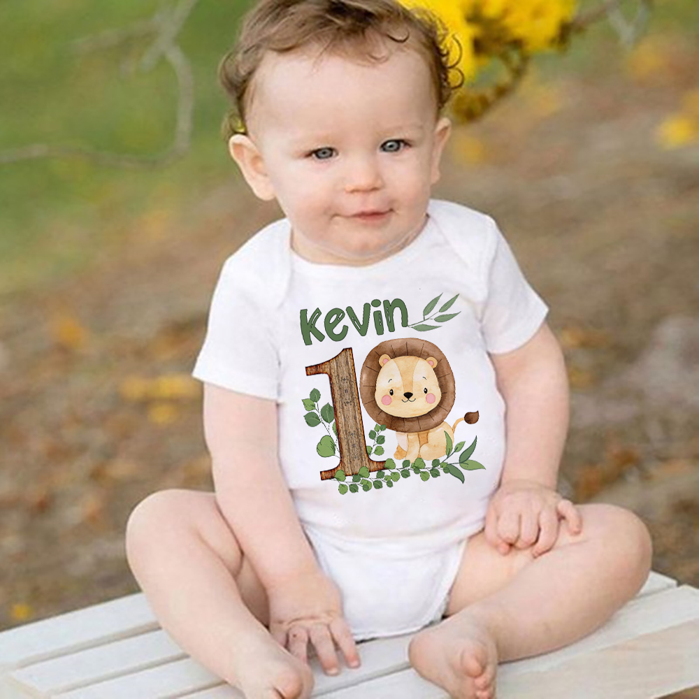 Personalised Safari Animal wit - огляд і ціна Baby Clothing Names